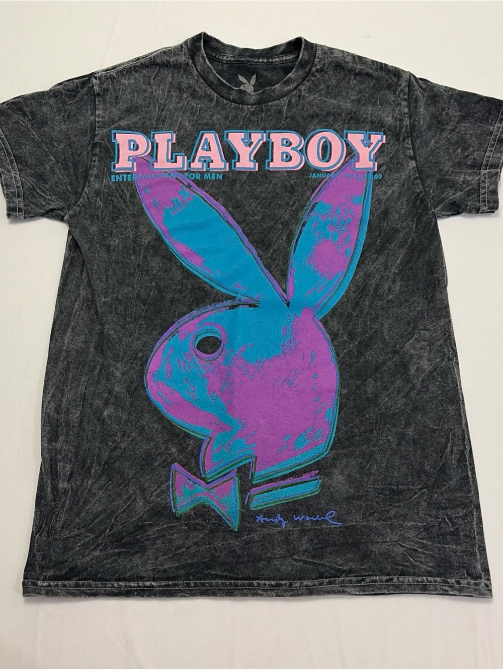 Playboy T shirt Short Sleeve Graphic Women’s S Andy Warhol